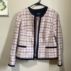 Blush tweed blazer